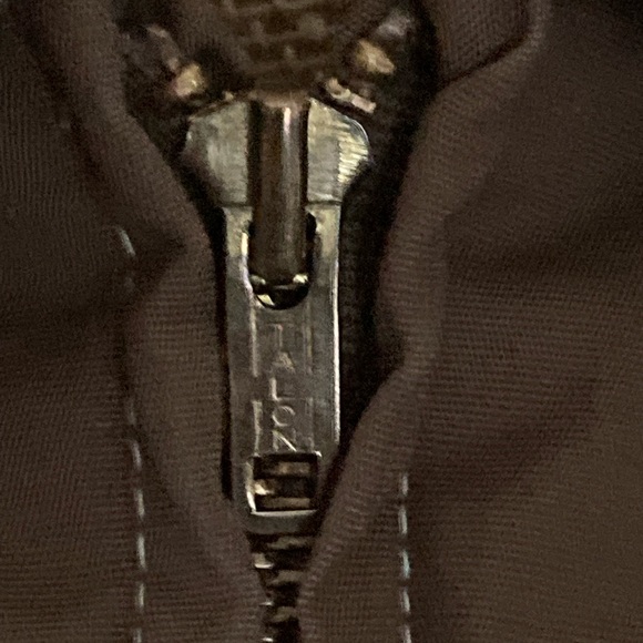 Vtg Tempco Brown Goose Down Zip Sherpa Collar Coat Jacket USA Women's S/M - Picture 12 of 12